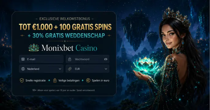 Monixbet Casino Account banner